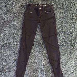 Dark purple skinny jeans